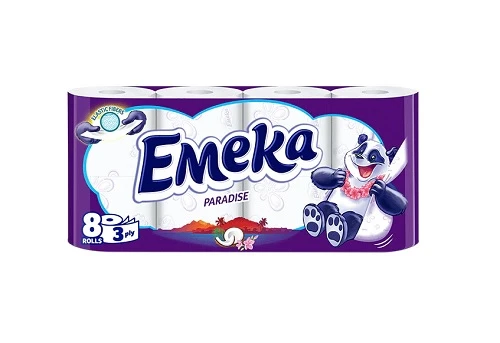 Hartie igienica Emeka Paradise 3 straturi 8 role